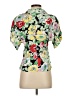 Jonathan Martin Floral Multi Color Green Short Sleeve Blouse Size 3 - 4 - photo 2