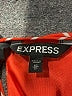 Express 100% Polyester Stripes Orange Casual Dress Size XS - photo 7