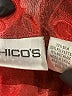 Chico's Red 3/4 Sleeve Silk Top Size Sm (0) - photo 4
