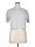 Assorted Brands Silver Gray Short Sleeve Top Size XL - photo 1