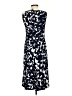Chaps Print Blue Cocktail Dress Size S - photo 2