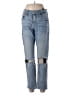 Zara Hearts Blue Jeans Size 6 - photo 1