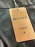 Utcoco Solid Black Faux Leather Skirt Size S - photo 4