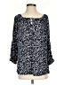 C established 1946 Blue 3/4 Sleeve Blouse Size S - photo 1