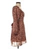 Dee Elly 100% Polyester Floral Brown Casual Dress Size XS - photo 4