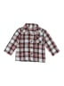 Old Navy 100% Polyester Plaid Red Long Sleeve Button-Down Shirt Size 18-24 mo - photo 1