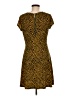 MICHAEL Michael Kors Graphic Brown Casual Dress Size M - photo 2