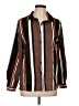 Unbranded Stripes Brown Long Sleeve Blouse Size L - photo 1