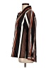 Unbranded Stripes Brown Long Sleeve Blouse Size L - photo 5