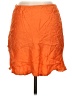 Zara Solid Orange Casual Skirt Size M - photo 2