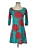 Foresta Print Teal Casual Dress Size 1 - photo 1