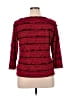 Lark Lane Red 3/4 Sleeve Top Size XL (estimated) - photo 2