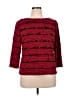 Lark Lane Red 3/4 Sleeve Top Size XL (estimated) - photo 1