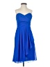 David's Bridal 100% Polyester Blue Cocktail Dress Size 0 - photo 1