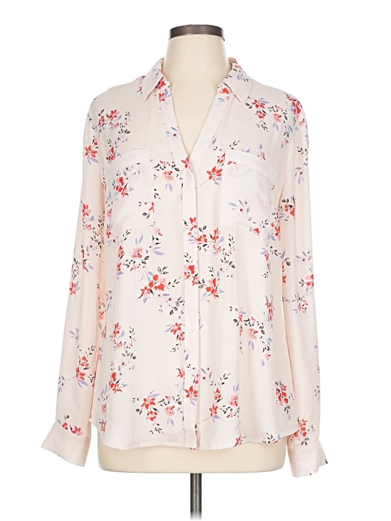 Pre-owned Candies Candie's Long Sleeve Blouse In White