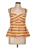 HD in Paris Orange Sleeveless Top Size L (petite) - photo 1