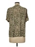 Cato Animal Print Green Short Sleeve Blouse Size M - photo 2