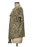Cato Animal Print Green Short Sleeve Blouse Size M - photo 5
