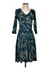 Perceptions Paisley Teal Casual Dress Size S (petite) - photo 1