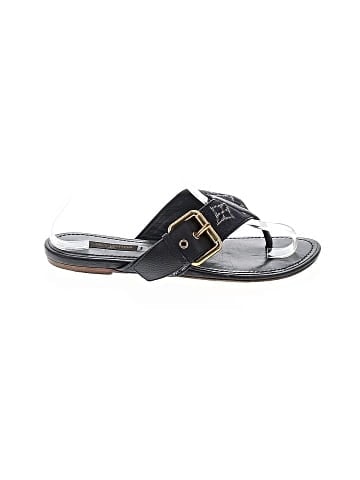 Louis Vuitton Denim Monogram Thong Sandals (view 1)