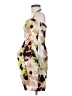 Jessica Simpson 100% Polyester Print Ivory Cocktail Dress Size 4 - photo 5