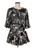 Twelve by Twelve 100% Polyester Print Gray Casual Dress Size M - photo 1