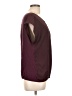 Ann Taylor LOFT 100% Polyester Burgundy Short Sleeve Blouse Size L - photo 4