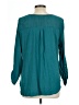 Merona 100% Rayon Teal 3/4 Sleeve Blouse Size L - photo 2