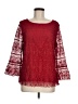Talbots 100% Polyester Red 3/4 Sleeve Top Size M - photo 1