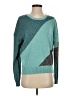 Wildfox Color Block Teal Pullover Sweater Size Sm (1 or S) - photo 1
