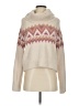 Kaisley 100% Polyester Chevron-herringbone Ivory Pullover Sweater Size S - photo 1
