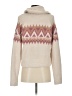 Kaisley 100% Polyester Chevron-herringbone Ivory Pullover Sweater Size S - photo 2
