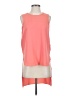 DKNY 100% Polyester Orange Sleeveless T-Shirt Size XS - photo 1