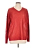 First Love 100% Viscose Metallic Red Pullover Sweater Size L - photo 1