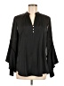 Etcetera Black Long Sleeve Blouse Size 6 - photo 1
