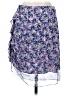 Veronica Beard 100% Silk Floral Purple Silk Skirt Size 2 - photo 2