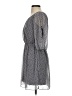Sweet Storm 100% Polyester Polka Dots Gray Casual Dress Size S - photo 5