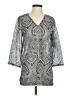 J. McLaughlin Gray 3/4 Sleeve Blouse Size S - photo 1