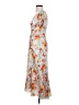 Cinq à Sept 100% Polyester Floral Orange Casual Dress Size 0 - photo 5