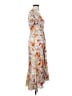 Cinq à Sept 100% Polyester Floral Orange Casual Dress Size 0 - photo 4