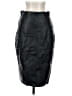 Express 100% Polyester Black Faux Leather Skirt Size 2 - photo 1