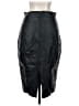 Express 100% Polyester Black Faux Leather Skirt Size 2 - photo 2