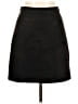 Simplee Solid Black Casual Skirt Size L - photo 1