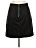 Simplee Solid Black Casual Skirt Size L - photo 2