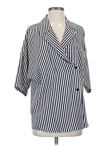 Linda Allard Ellen Tracy 3/4 Sleeve Silk Top (view 1)