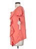 Dori 100% Polyester Orange Short Sleeve Blouse Size XS - photo 5