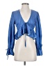 Shein 100% Polyester Blue Cardigan Size 2 - photo 1