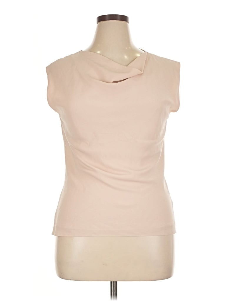 Pre-owned Mm. Lafleur Sleeveless Blouse In Brown