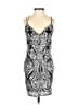 B. Smart 100% Nylon Metallic Silver Cocktail Dress Size 1 - photo 1