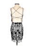 B. Smart 100% Nylon Metallic Silver Cocktail Dress Size 1 - photo 2
